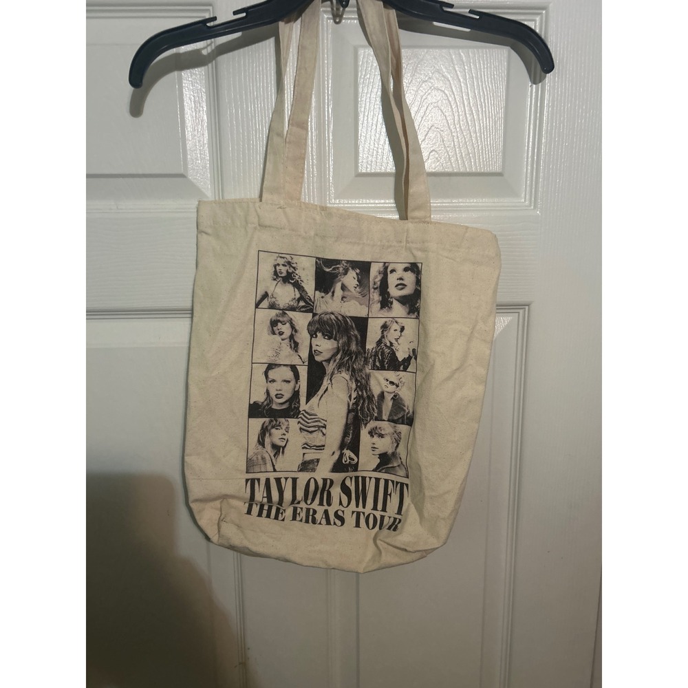 Taylor Swift The Eras Tour Tote Bag Concert Promo Album‎ Eras Beige